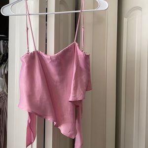 Zara pink crop top